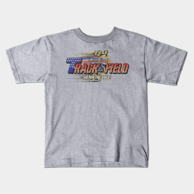 Track & Field 1983 Kids T-Shirt by JCD666